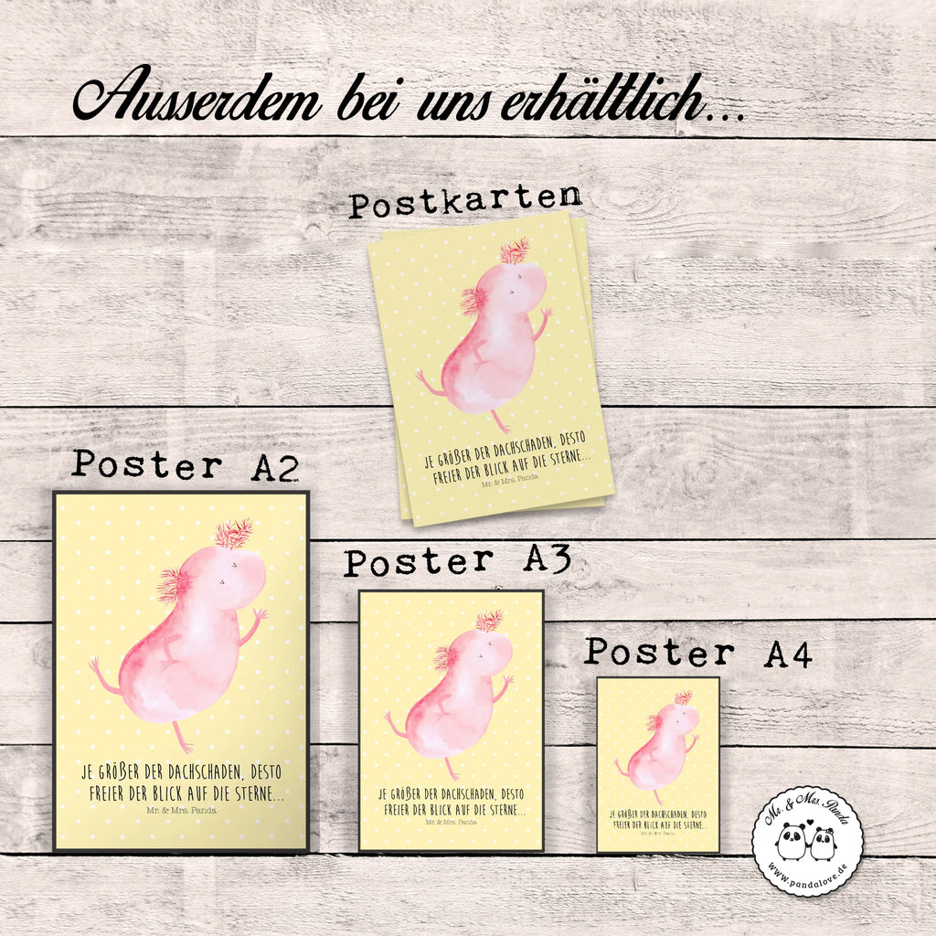 Poster Axolotl Tanzen Bild, Poster, kunstdruck poster, Wanddekoration, Deko Bild, drucke, Wandbild, kunst für die wand, Kunstdruck, wanddruck, kunstposter, Wandschmuck, Posterdruck, wanddeko, Plakat, grafikposter, Mr. & Mrs. Panda Poster, Wandposter, Wanddeko Bild, Designposter, wandkunst, Bild für Wand, Molch, Axolotl, Schwanzlurch, Axolot, Freundin, Lurch, Sterne, Dachschaden, Lurche, Verrückt, Beste Freundin