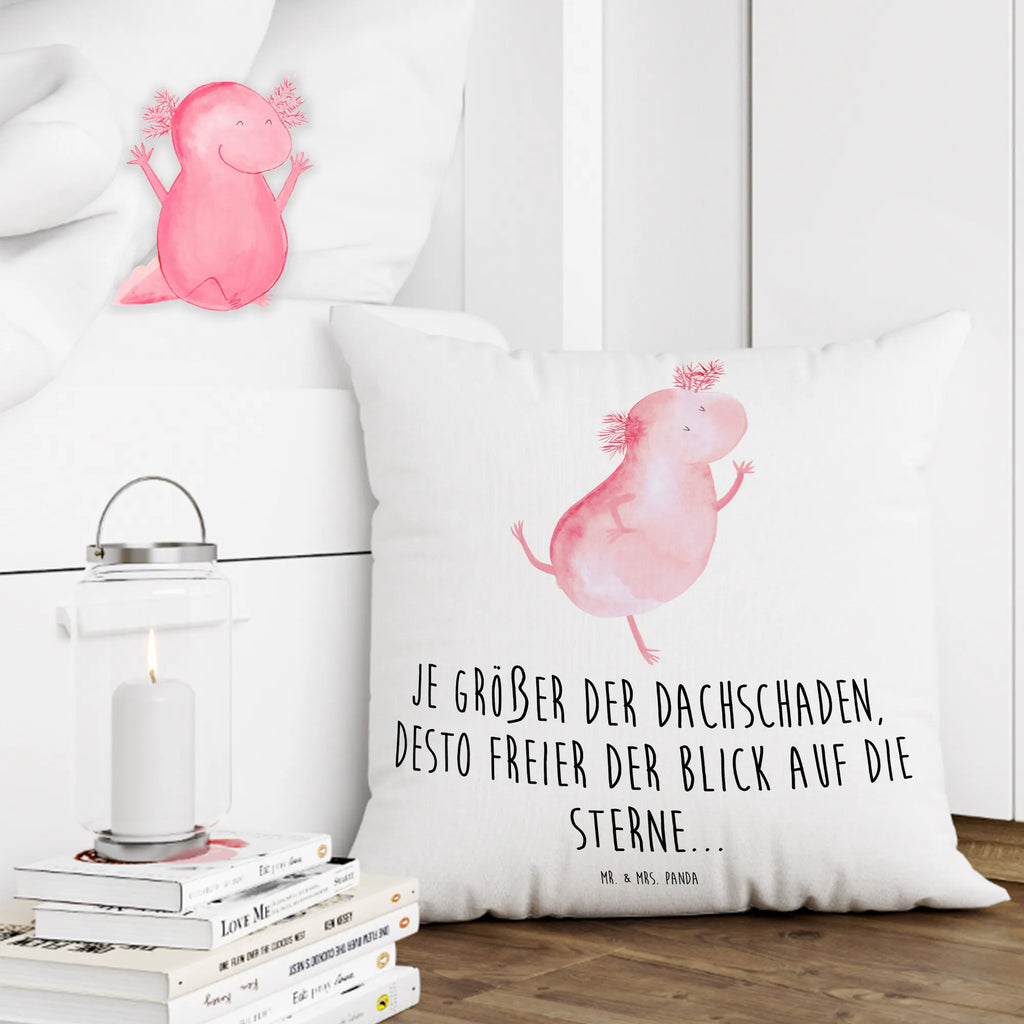 40x40 poduszka aksolotl tańczyć Axolotl, Molch