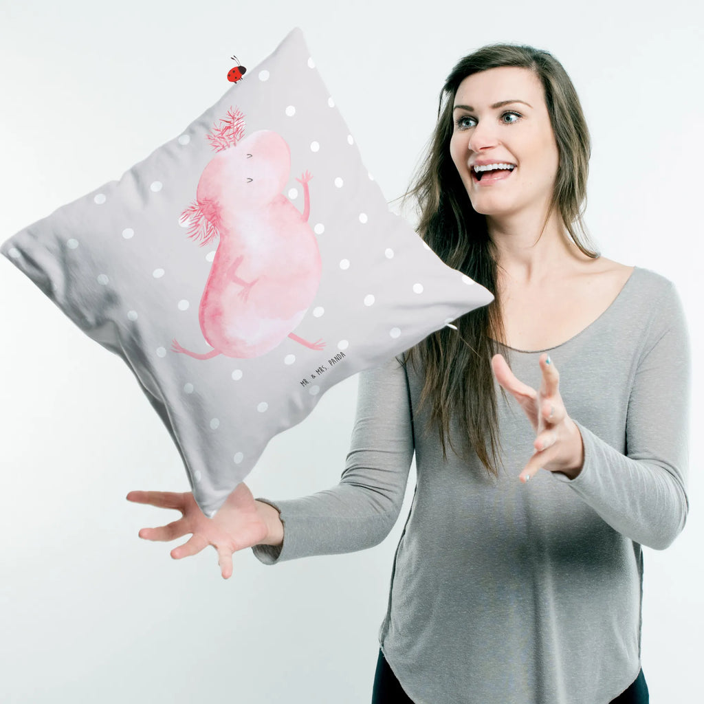 40x40 poduszka aksolotl tańczyć Axolotl, Molch