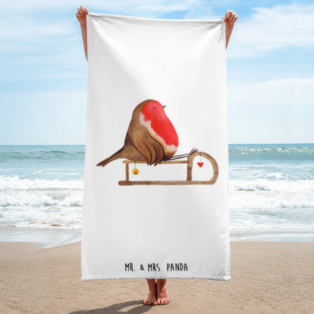 XL bath towel robin Sleds extra large swim towel, large beach towel, oversized towel, spa towel, luxury bath sheet, XL bath towel, Winter, Christmas, Christmas time, snow, bird, sleigh