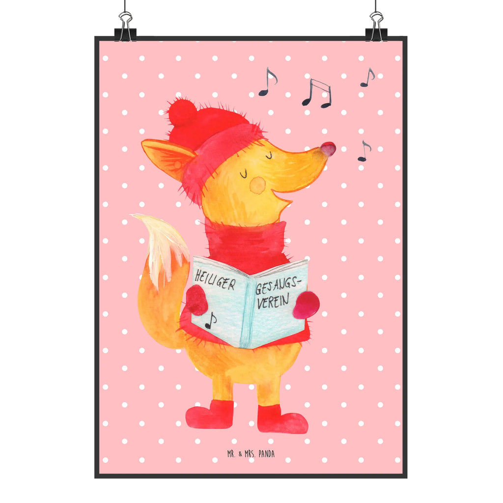 Plakat lis Śpiewak kunstdruck poster, drucke, Wandbild, kunst für die wand, kunstposter, Poster, grafikposter, Kunstdruck, Posterdruck, Mr. & Mrs. Panda Poster, Plakat, wandkunst, Bild, Bild für Wand, Wanddeko Bild, Wandposter, Designposter, wanddeko, Wanddekoration, Wandschmuck, wanddruck, Deko Bild, Wintermotiv, Heiligabend, Advent, Nikolaus, Weihnachtsdeko, Winter, Weihnachten, Sänger, Singen, Füchse, Fuchs, Geschenk Sänger, Weihnachtslieder
