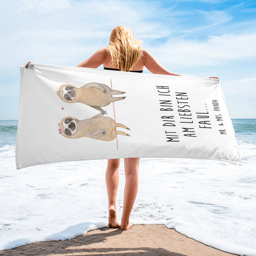 XL bath towel sloth pair spa towel, oversized towel, large beach towel, extra large swim towel, luxury bath sheet, XL bath towel, Sloth, sloth, trend animal, lazy, engaged, relax, in love, together, lovers, favourite animal, sloth love, love, sloth couple