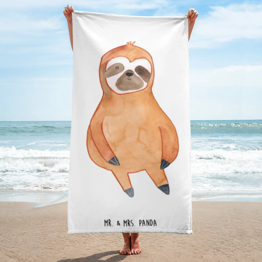XL bath towel sloth Satisfied XL bath towel, large beach towel, oversized towel, extra large swim towel, luxury bath sheet, spa towel, Sloth, sloth, trend animal, break, favorite animal, lazy, relax, contented, happy, happiness