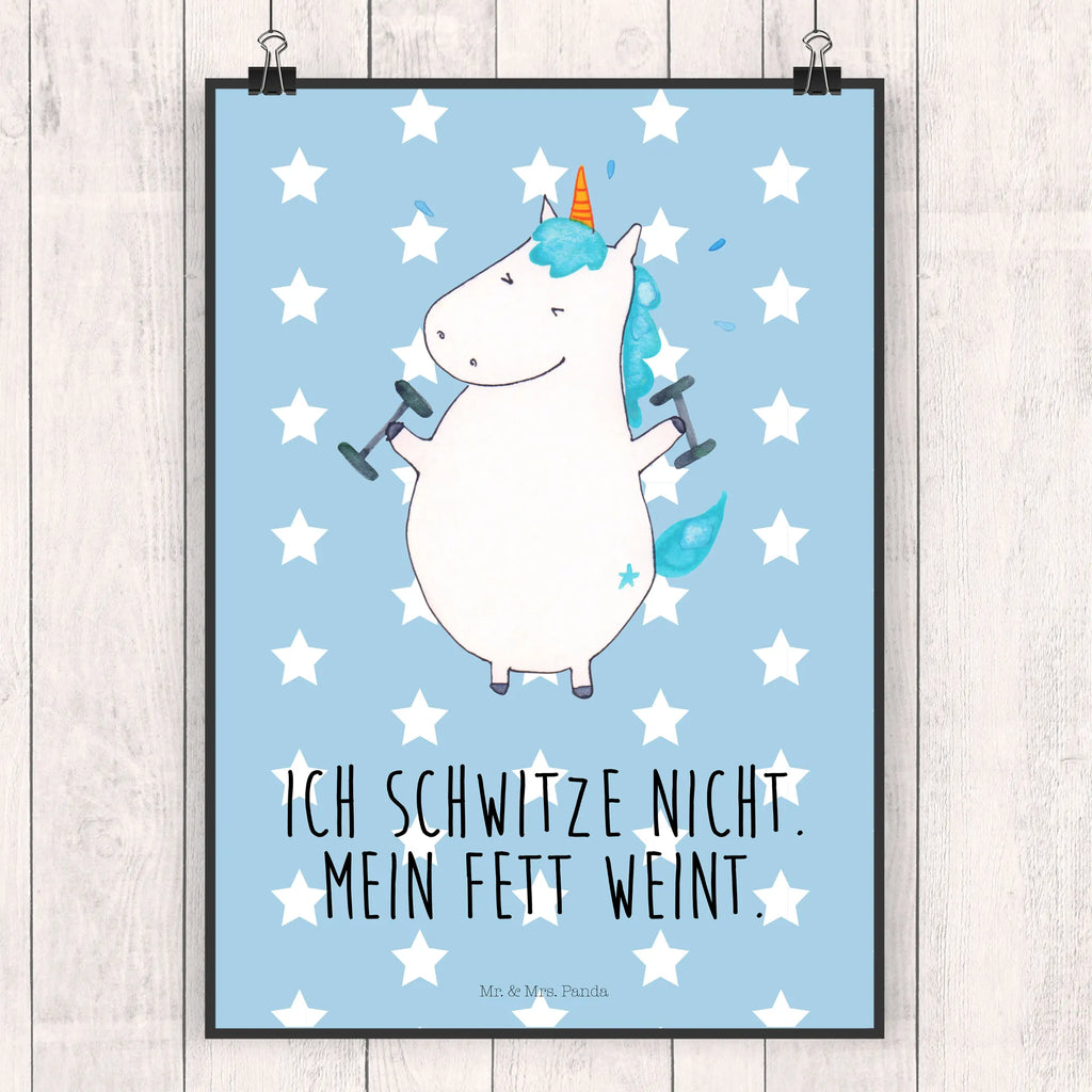 Poster unicorn fitness drucke, Wandposter, Plakat, Bild für Wand, wanddruck, Wandschmuck, grafikposter, wandkunst, Wanddeko Bild, kunstposter, Mr. & Mrs. Panda Poster, Bild, kunstdruck poster, Poster, Designposter, Posterdruck, Kunstdruck, Wanddekoration, kunst für die wand, Deko Bild, Wandbild, wanddeko, Einhorn Deko, Einhörner, Einhorn, Unicorn, Diät, Geräte, Gym, Sport, Abnehmen, Fitnessstudio, Pumpen, Fitness, Sixpack