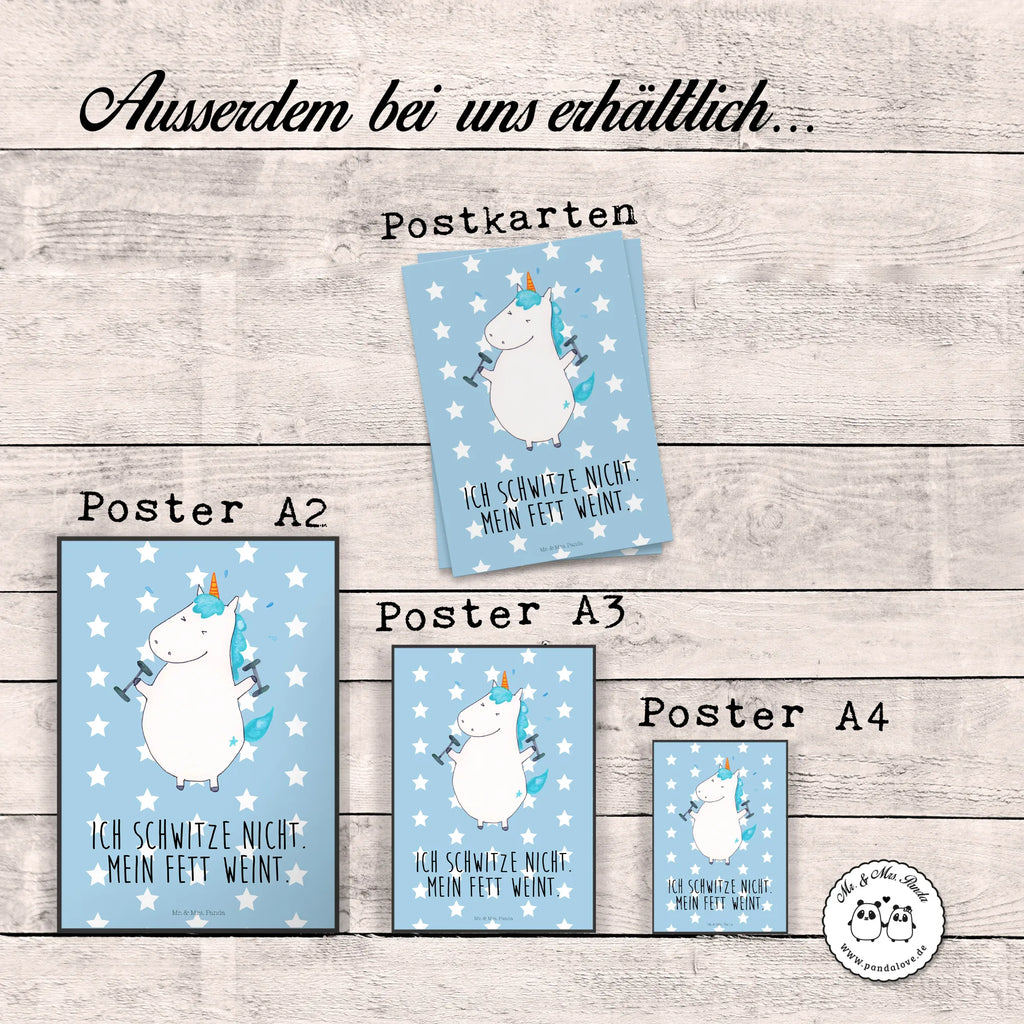 Poster unicorn fitness drucke, Wandposter, Plakat, Bild für Wand, wanddruck, Wandschmuck, grafikposter, wandkunst, Wanddeko Bild, kunstposter, Mr. & Mrs. Panda Poster, Bild, kunstdruck poster, Poster, Designposter, Posterdruck, Kunstdruck, Wanddekoration, kunst für die wand, Deko Bild, Wandbild, wanddeko, Einhorn Deko, Einhörner, Einhorn, Unicorn, Diät, Geräte, Gym, Sport, Abnehmen, Fitnessstudio, Pumpen, Fitness, Sixpack