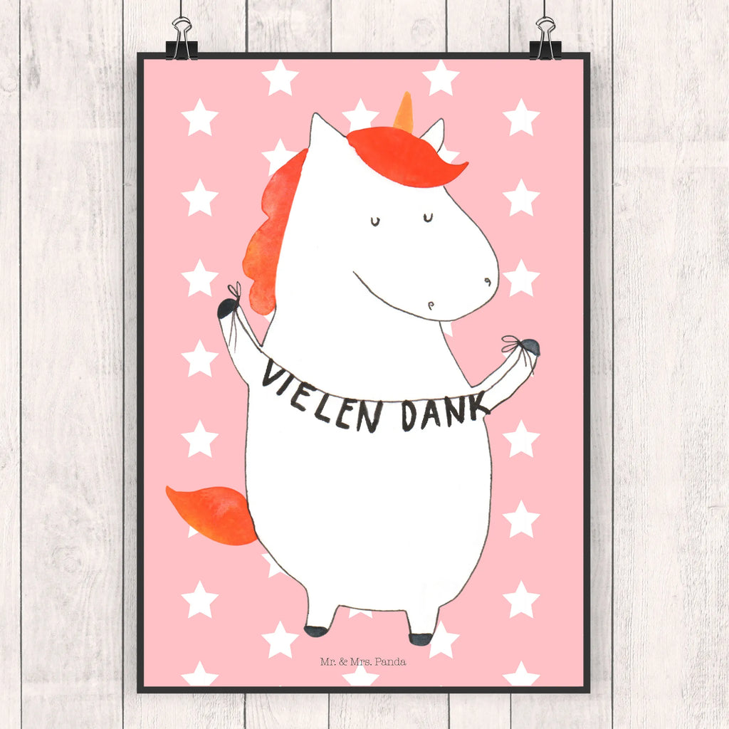 Poster unicorn Thank you very much unicorn, unicorns, thank you gift, Thank you present, thanks, thanksgiving, thank you