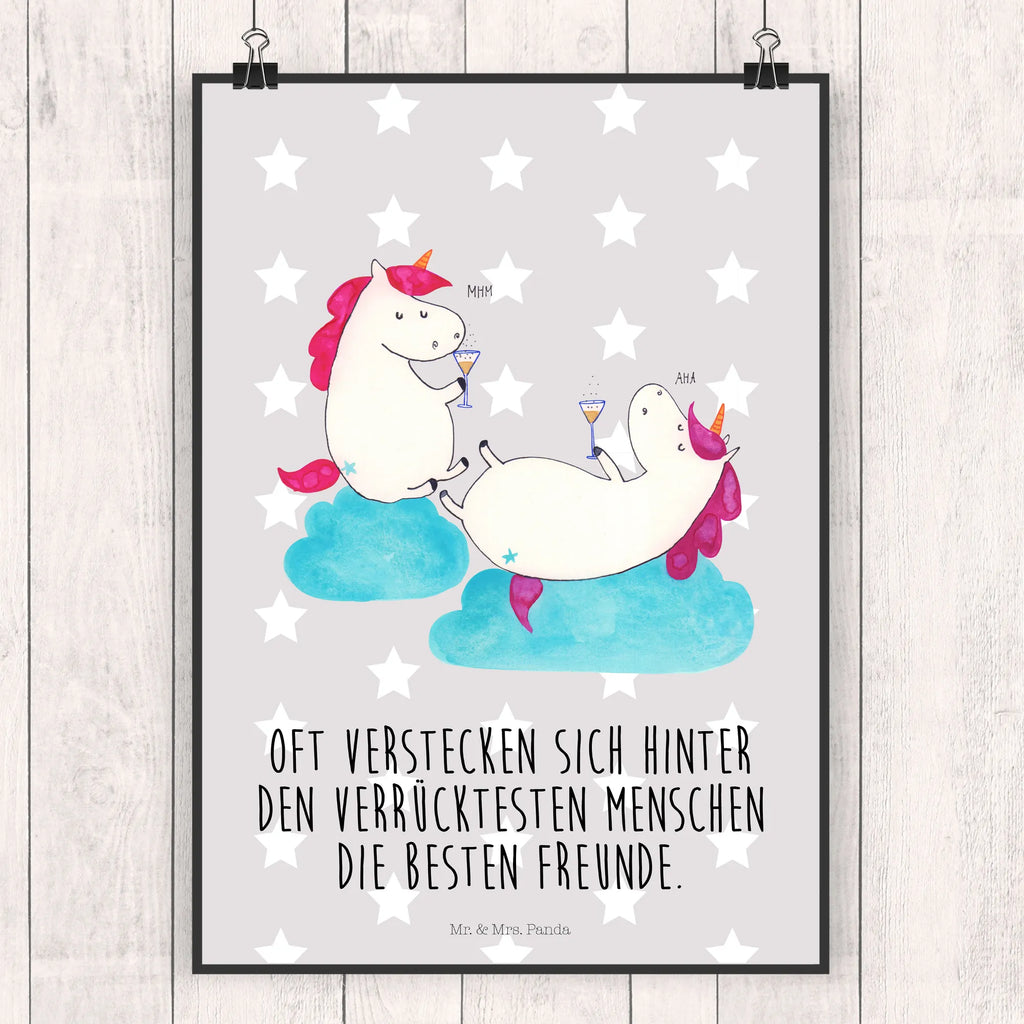 Plakat jednorożec szampan Plakat, wandkunst, wanddruck, Bild für Wand, Wandbild, Mr. & Mrs. Panda Poster, drucke, Wandposter, Deko Bild, grafikposter, Posterdruck, Kunstdruck, kunst für die wand, Wanddeko Bild, Bild, Wanddekoration, wanddeko, kunstposter, kunstdruck poster, Designposter, Poster, Wandschmuck, Einhorn Deko, Einhörner, Einhorn, Unicorn, Freundin, BFF, Beste, Anstoßen, Sekt, Party, Spaß, Freundinnen, Mädelsabend, Korken