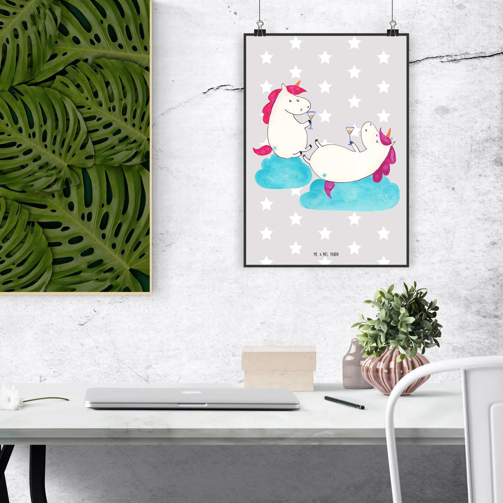 Plakat jednorożec szampan Plakat, wandkunst, wanddruck, Bild für Wand, Wandbild, Mr. & Mrs. Panda Poster, drucke, Wandposter, Deko Bild, grafikposter, Posterdruck, Kunstdruck, kunst für die wand, Wanddeko Bild, Bild, Wanddekoration, wanddeko, kunstposter, kunstdruck poster, Designposter, Poster, Wandschmuck, Einhorn Deko, Einhörner, Einhorn, Unicorn, Freundin, BFF, Beste, Anstoßen, Sekt, Party, Spaß, Freundinnen, Mädelsabend, Korken
