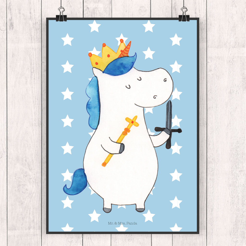 Poster unicorn king with sword kunstdruck poster, Wandschmuck, kunstposter, Mr. & Mrs. Panda Poster, wanddruck, wandkunst, drucke, Deko Bild, wanddeko, Wanddeko Bild, Kunstdruck, Wandbild, Plakat, Poster, Wanddekoration, grafikposter, kunst für die wand, Wandposter, Designposter, Bild für Wand, Posterdruck, Bild, Einhorn Deko, Einhörner, Einhorn, Unicorn, Mittelalter, König, Ritter