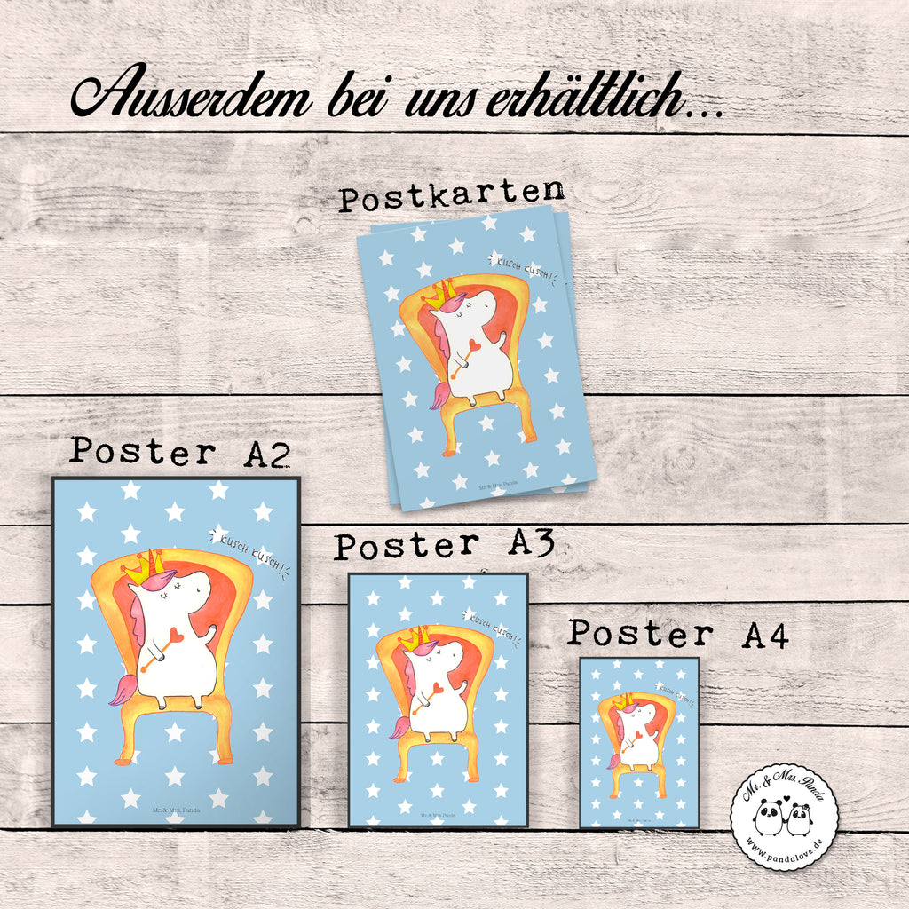 Poster unicorn king grafikposter, Wandbild, Deko Bild, Poster, Plakat, Bild für Wand, wandkunst, drucke, Wandposter, Designposter, kunstdruck poster, kunst für die wand, Bild, wanddruck, kunstposter, Wanddekoration, wanddeko, Mr. & Mrs. Panda Poster, Wanddeko Bild, Wandschmuck, Kunstdruck, Posterdruck, Einhorn Deko, Einhörner, Einhorn, Unicorn, Krone, Herrscher, Prinzessin, Bundeskanzler, Präsident, Kaiser, König