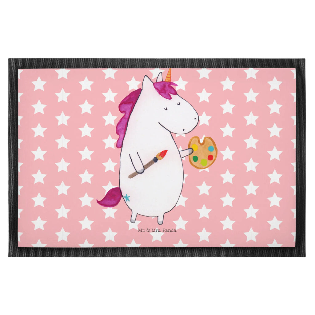 Doormat unicorn Artist Gummi-Fußmatte, hausmatte, Sauberlaufmatte, Schmutzmatte, Schmutzfänger, matte haustür, Eingangsteppich, Gummimatte, teppichmatte, Bodenvorleger, fußmatte, abstreifer, Haustürmatte, Abtreter, Schmutzfangmatte, Schmutzfangteppich, Eingangsmatte, Fussmatte, flurmatte, Türmatte, Outdoor-Matte, Schuhabstreifer, bodenmatte, Fußabtreter, Vorleger, außenmatte, Türvorleger, Fußabstreifer, Abtretmatte, Einhorn Deko, Unicorn, Einhorn, Einhörner, Zeichnen, Welt, Artist, Maler, Stift, Malen, Englisch, Geschenk, Farbe, Künstler, Pinsel