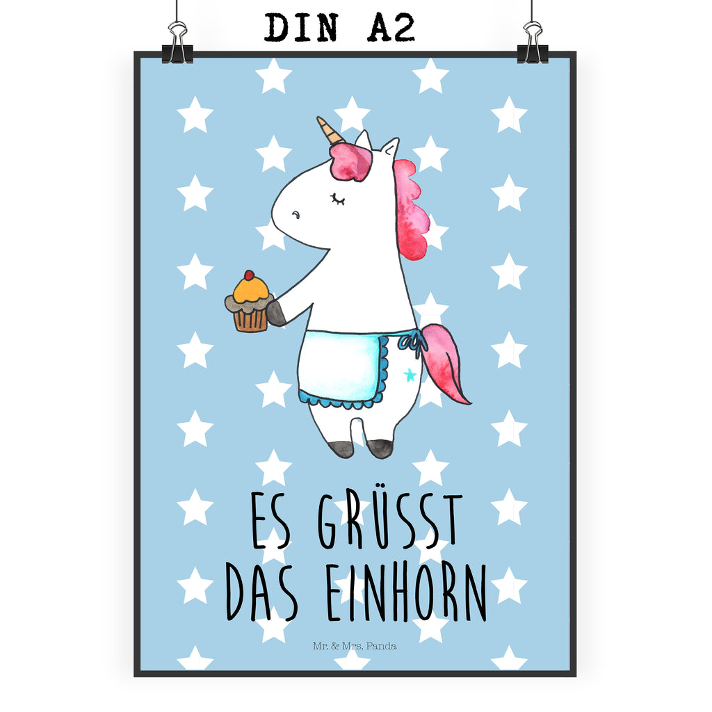 Poster unicorn muffins unicorn, unicorns, cook gift, Birthday, Birthday Greetings, Muffin, Congratulations, Baking, cook present, Unicorn, Cookies, Love Greetings