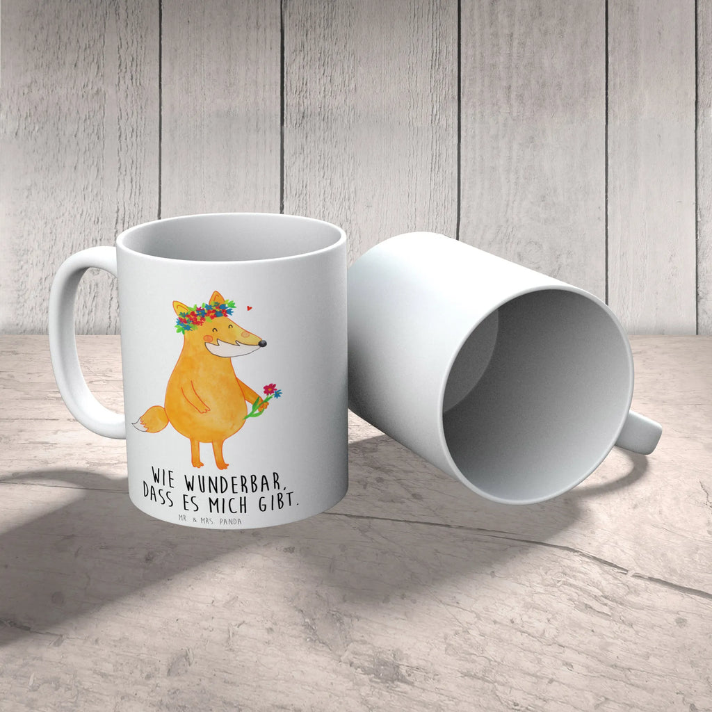 Tasse Fuchs Blumen Teetasse, Tasse mit Motiven, Geschenktasse, Tasse mit Zitaten, Porzellantasse, Tasse, Kaffeetasse, Bürotasse, Keramiktasse, Fuchs, Füchse, Liebesbeweis, Selbstliebe, mich, Fuchsmädchen, Fox, Freundinnen, Freude, Blume, Motivation, Freundin, ich, Liebe, Blumen, Blumenmädchen