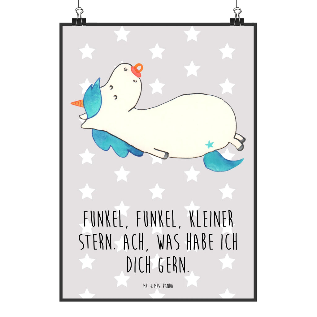 Plakat Jednorożec smoczek Jednorożec, jednorożce, dekoracje jednorożca, jednorożec