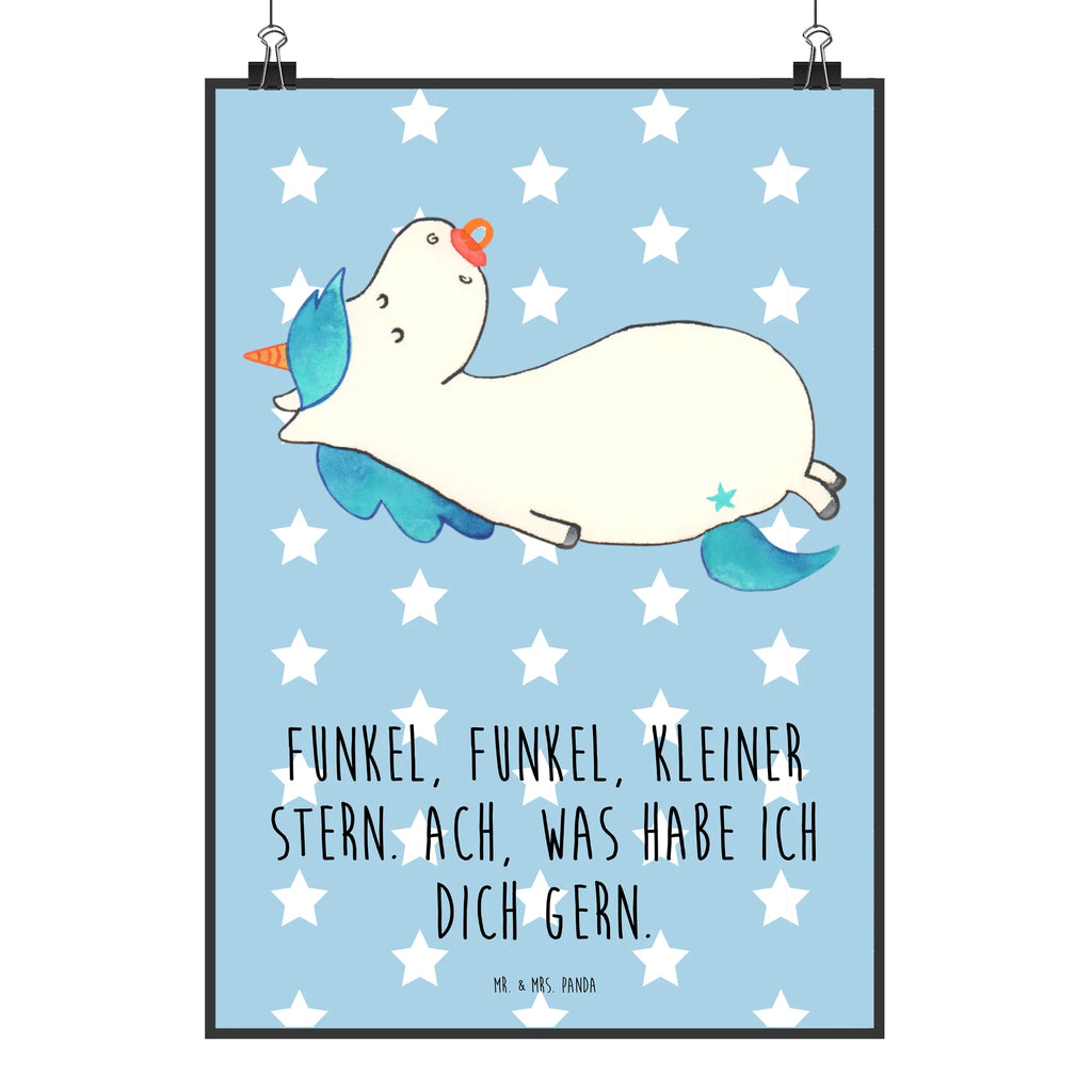 Plakat Jednorożec smoczek Jednorożec, jednorożce, dekoracje jednorożca, jednorożec