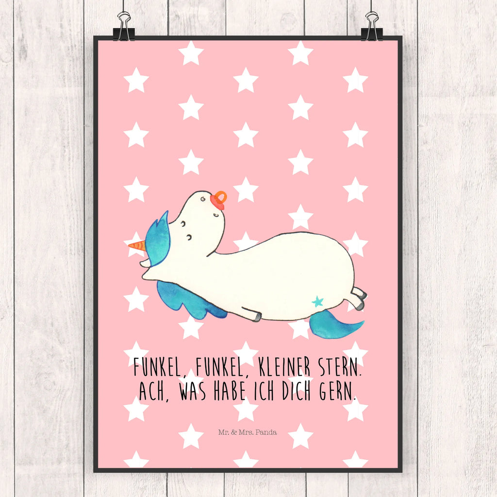 Plakat Jednorożec smoczek Jednorożec, jednorożce, dekoracje jednorożca, jednorożec