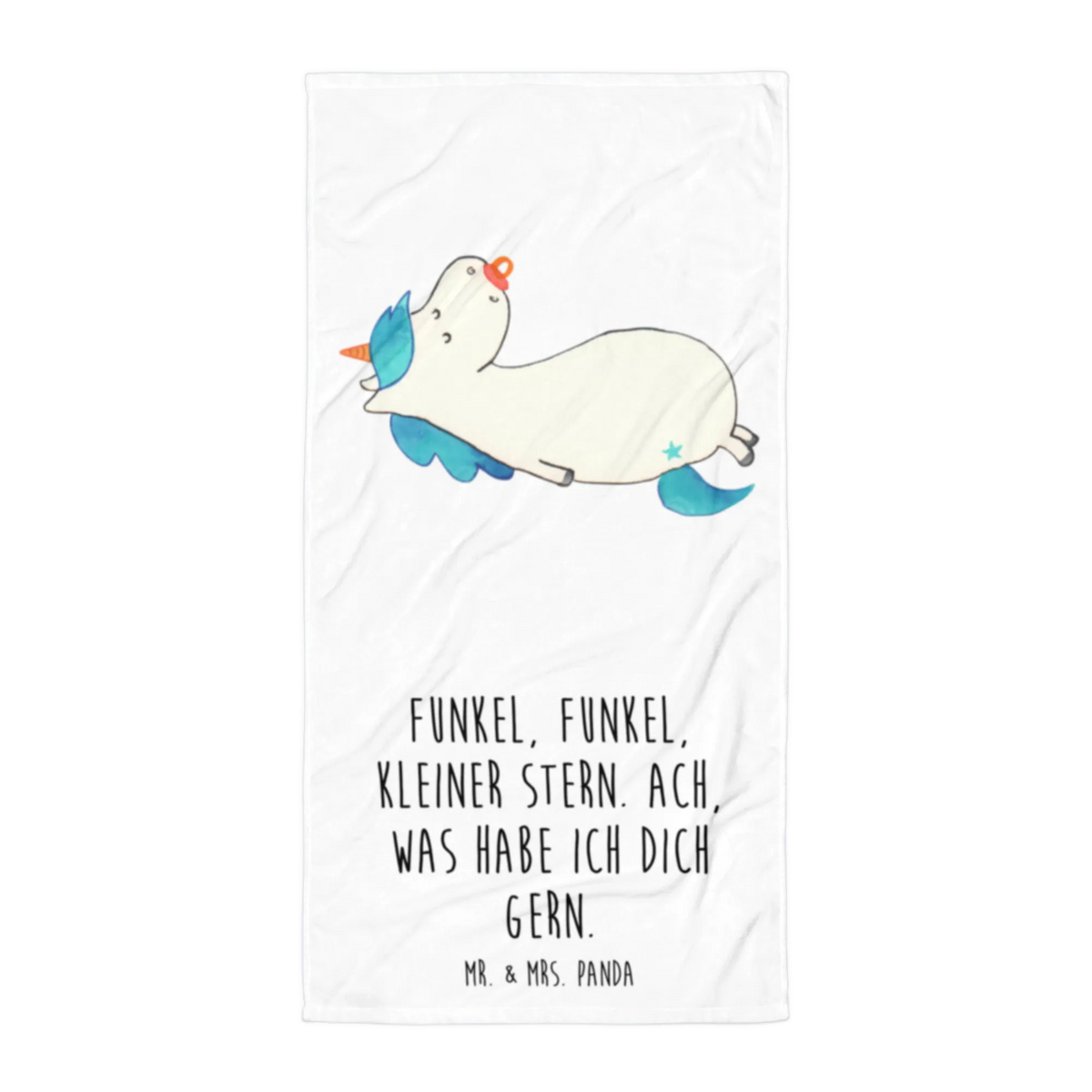 XL bath towel unicorn dummy