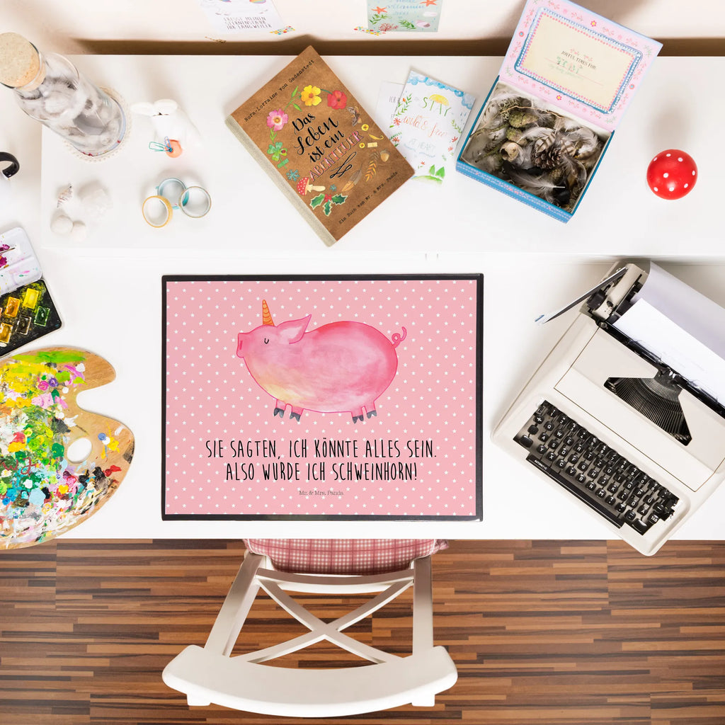 Desk pad unicorn Pig Schreibtischunterlage Groß, Bürobedarf, Büroartikel, Schreibunterlage, Schreibwaren, Schreibtischauflage, Schreibtisch Unterlagen, Einhorn, Einhörner, Einhorn Deko, Unicorn, english, geschenk, Spruch, witzig. lustig, Schwein, Bauer, Schweinhorn, Piggy, funny, Party, englisch, Spaß, Pig