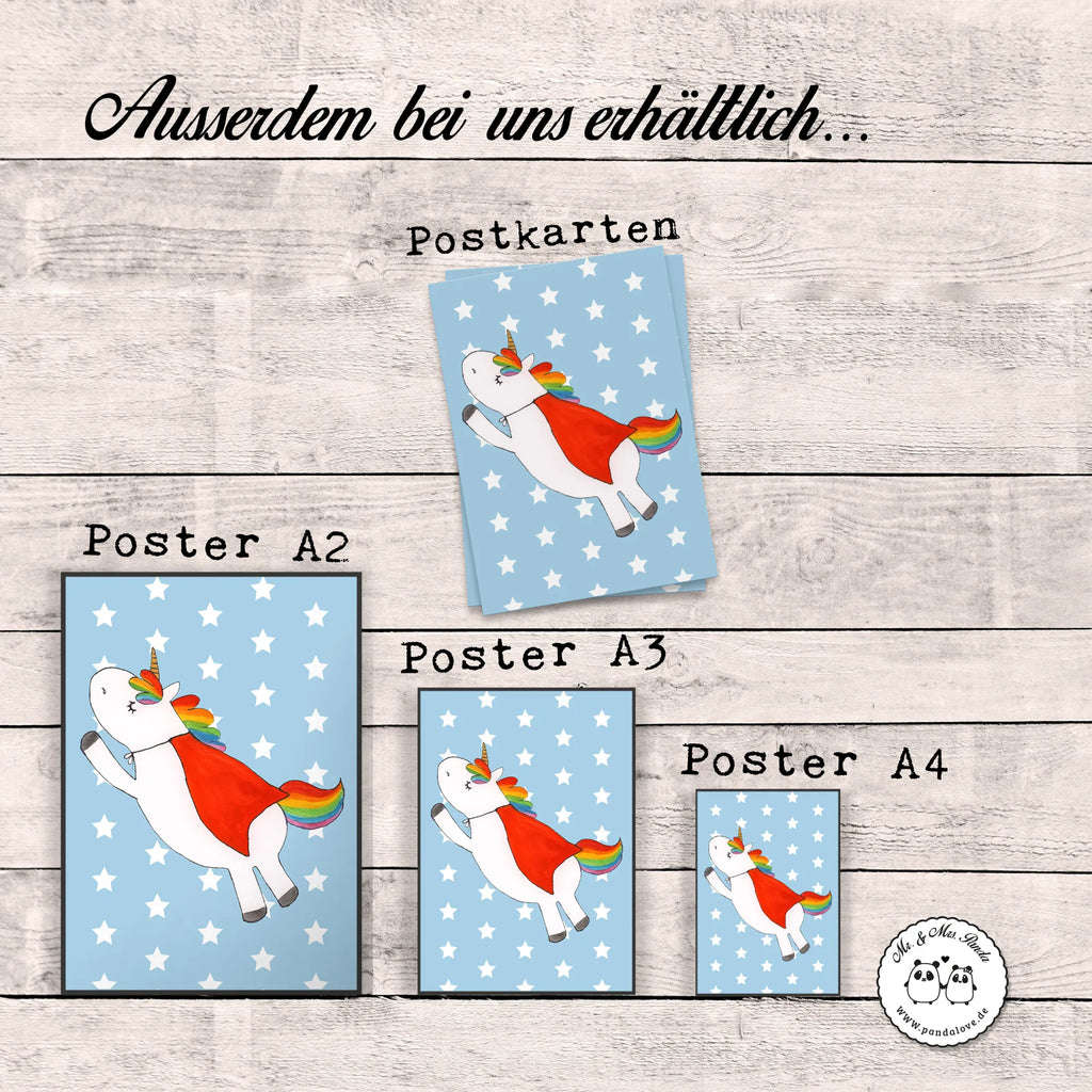 Plakat Jednorożec Super Plakat, Poster, drucke, grafikposter, Posterdruck, Bild für Wand, wanddeko, Deko Bild, kunstdruck poster, Wanddeko Bild, kunst für die wand, wanddruck, wandkunst, Wandposter, Wandschmuck, Bild, Wanddekoration, Mr. & Mrs. Panda Poster, Designposter, kunstposter, Kunstdruck, Wandbild, Einhorn Deko, Einhörner, Einhorn, Unicorn, Geschenk, Traummann, Mädchen, Girl, Freundin, Superheld, Held