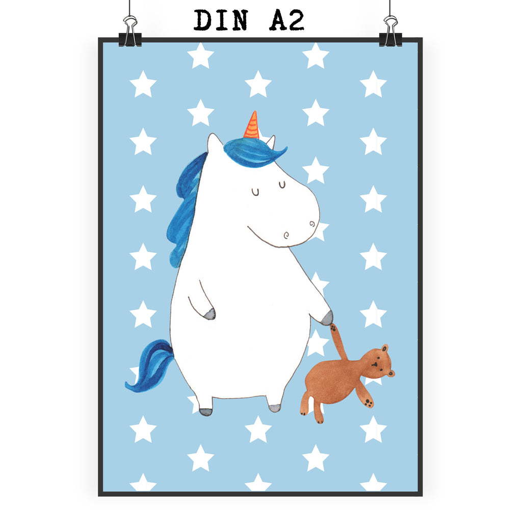 Plakat Jednorożec Miś wanddeko, Plakat, Poster, Designposter, Mr. & Mrs. Panda Poster, wanddruck, Wandbild, Deko Bild, drucke, Wanddekoration, Wandposter, Posterdruck, wandkunst, Bild, Kunstdruck, kunst für die wand, kunstdruck poster, Bild für Wand, grafikposter, Wandschmuck, Wanddeko Bild, kunstposter, Einhorn Deko, Einhörner, Einhorn, Unicorn, Single, Bett, schlafen, Freundin, Singleleben, Träumen, Gute Nacht