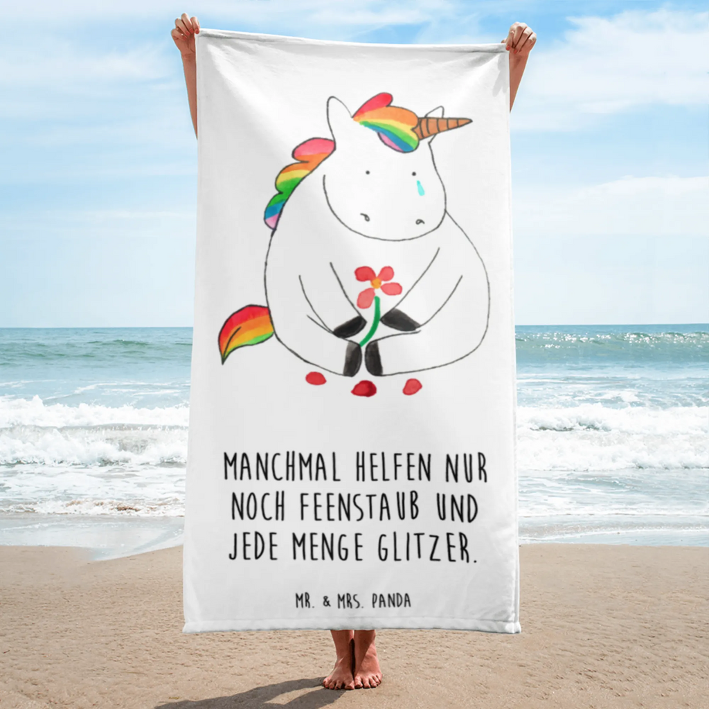 XL ręcznik kąpielowy Jednorożec Smutny Jednorożec, jednorożce, dekoracje jednorożca, jednorożec