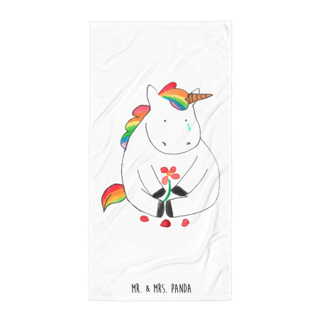 XL ręcznik kąpielowy Jednorożec Smutny Jednorożec, jednorożce, dekoracje jednorożca, jednorożec