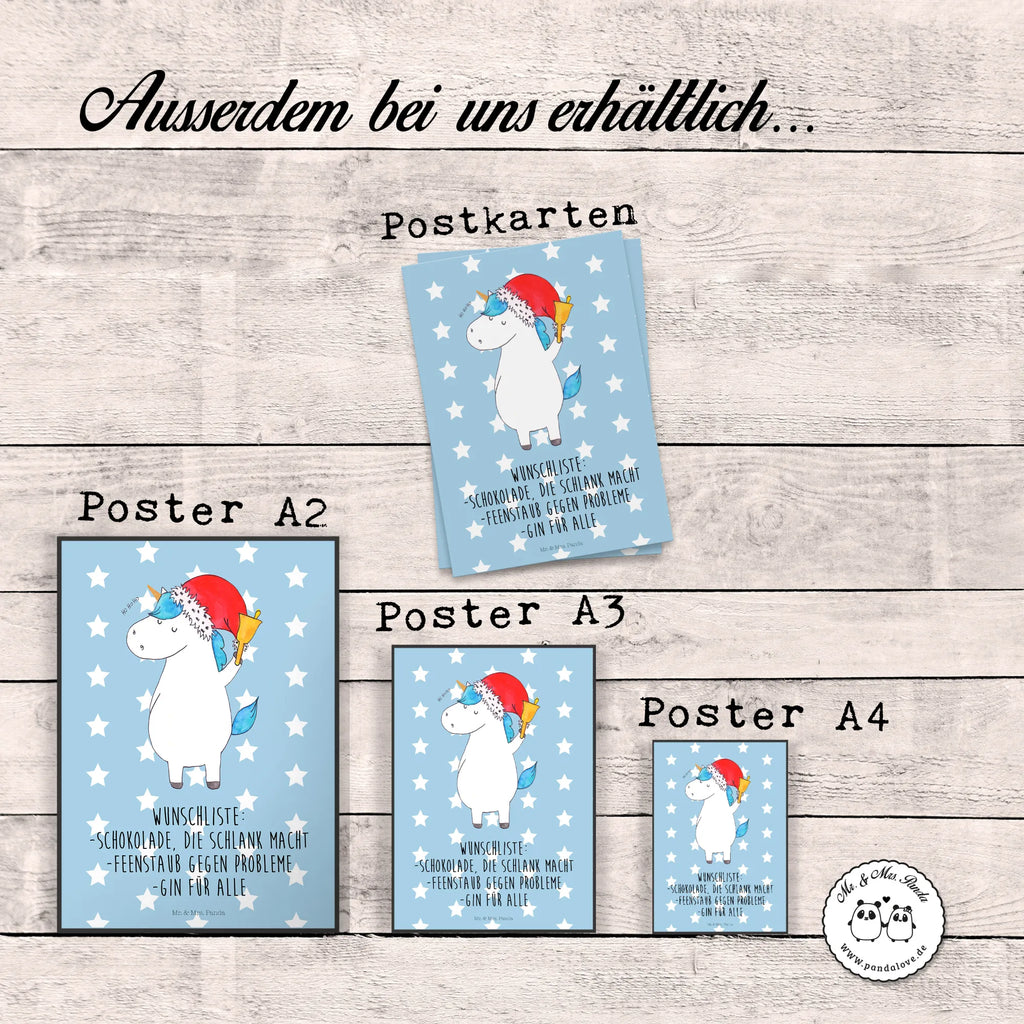 Plakat Jednorożec Mikołaj Plakat, Wanddekoration, kunst für die wand, Bild, kunstposter, Wanddeko Bild, Deko Bild, Kunstdruck, kunstdruck poster, Wandschmuck, Wandposter, grafikposter, Mr. & Mrs. Panda Poster, wandkunst, Wandbild, Poster, wanddruck, drucke, Posterdruck, Designposter, wanddeko, Bild für Wand, Einhorn Deko, Einhörner, Einhorn, Unicorn, Schoki, Schokolade, Feenstaub, Wunschzettel, Wunschliste, Weihnachtsmann, Nikolaus, Weihnachten, Gin