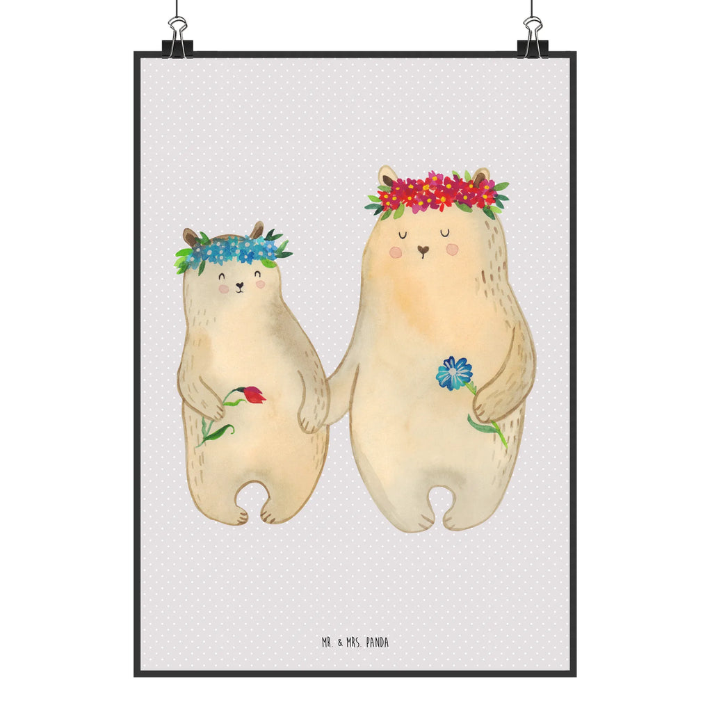 Plakat Niedźwiedzie z wianuszkiem grafikposter, Plakat, Mr. & Mrs. Panda Poster, Designposter, wanddruck, Posterdruck, Bild, Wandschmuck, Deko Bild, Kunstdruck, kunst für die wand, Bild für Wand, wandkunst, Wanddekoration, Wanddeko Bild, Wandbild, kunstdruck poster, kunstposter, Poster, Wandposter, drucke, wanddeko, Vatertag, Familie, Oma, Bruder, Papa, Mama, Schwester, Opa, Muttertag, Bär, Family, Geschenk Mama. Muttertag, Kind, Mutti, Töchter, Beste Mutter, Vorbild, Bären, Mutter, Weltbeste Mama, Kinder, Lieblingsmama, Tochter, Lieblingsmensch, Mami