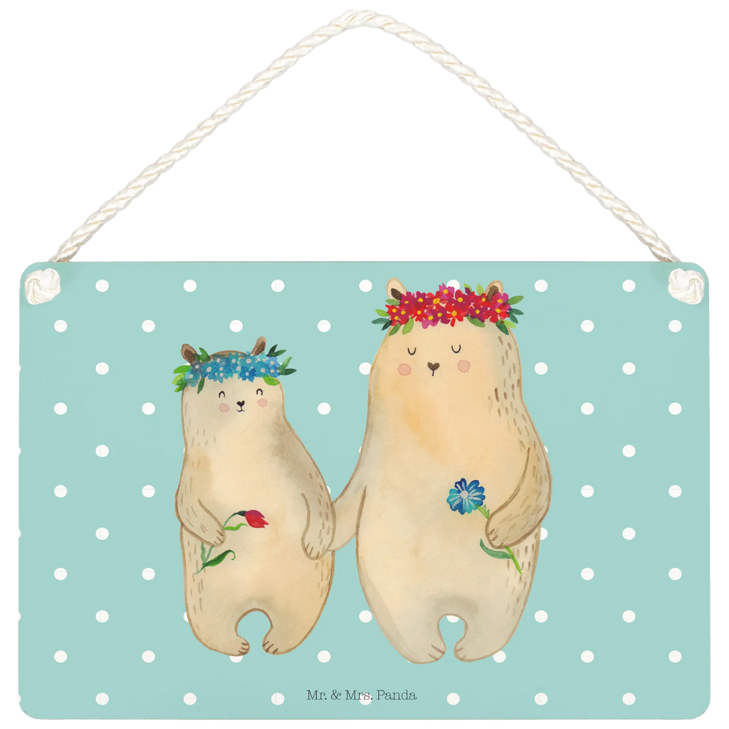 Deko Schild Bären mit Blumenkranz dekoration schild, dekotafel, Deko Schild, holzbild, wandtafel, Wandschild, Türschild, Spruchschild, Deko Wandtafel, hängeschild, Holztafel, Motivschild, Dekoschild, sprüche schild, dekoschilder, Küchenschild, wandhänger, Türschild Familie, Schild mit Spruch, Schild, Holzschild, Badschild, Familie, Mama, Vatertag, Muttertag, Schwester, Oma, Opa, Bruder, Papa, Kind, Weltbeste Mama, Lieblingsmensch, Mutter, Bär, Bären, Family, Vorbild, Mami, Beste Mutter, Lieblingsmama, Tochter, Töchter, Kinder, Geschenk Mama. Muttertag, Mutti