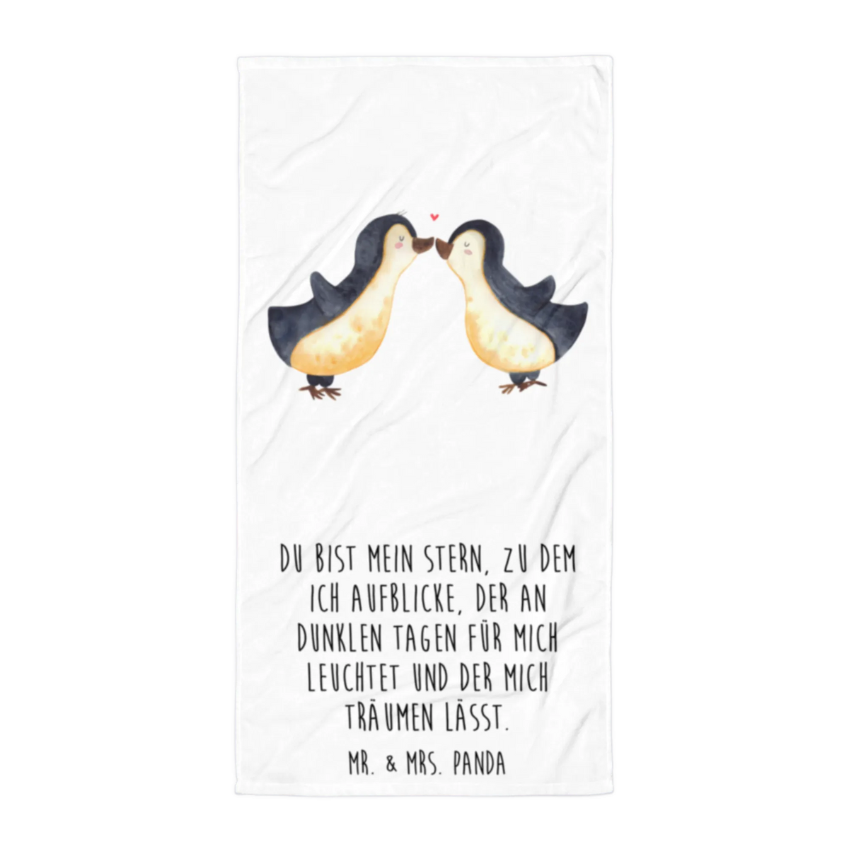 XL Badehandtuch Pinguin Liebe