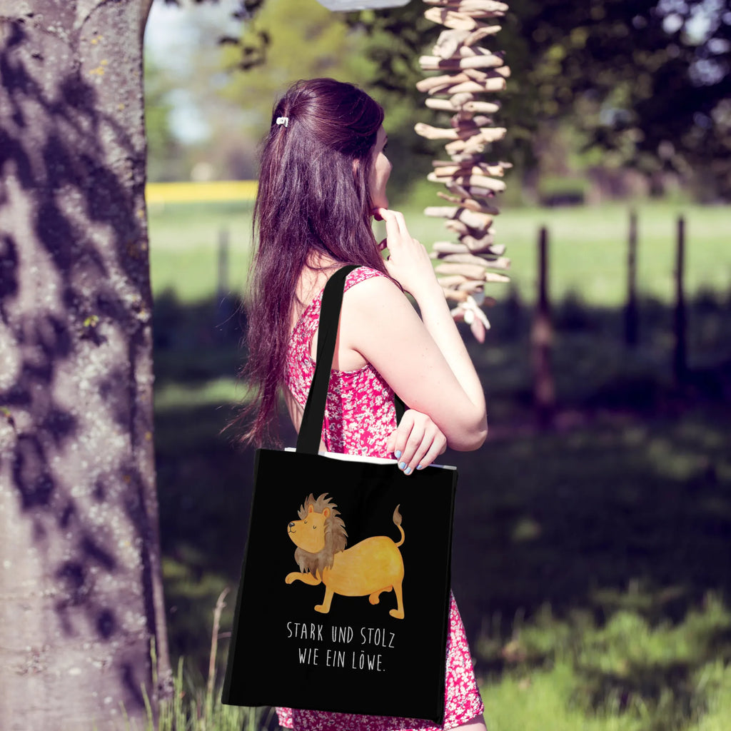 Torba znak zodiaku lew Stoffbeutel, Umhängetasche, Stofftasche, Shopper, Badetasche, Jutebeutel, Tasche, Einkaufstasche, Einkaufstüte, Schultertasche, Tragetasche, Strandtasche, Jutetasche, Beutel, Laptoptasche, Beuteltasche, Tierkreiszeichen, Sternzeichen, Horoskop, Astrologie, Aszendent, Geburtstag Juli, Löwe Sternzeichen, Geschenk Juli, Geschenk August, Geburtstag August, König der Tiere, Löwe Geschenk