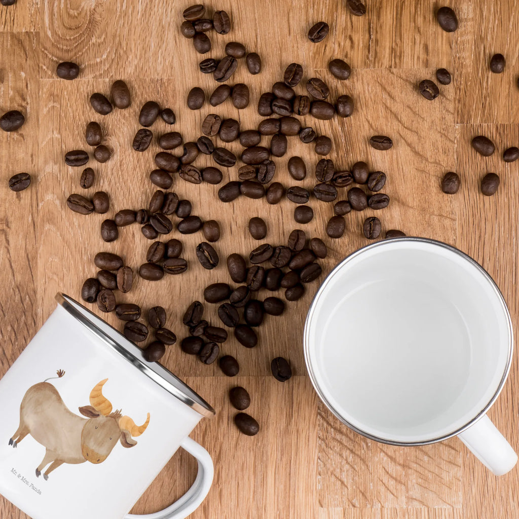 Kempingowy kubek emaliowany Znak zodiaku Byk Znak zodiaku, gwiazdozbiór, horoskop, astrologia, ascendent