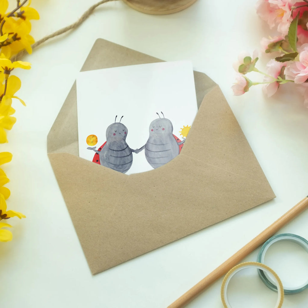 Greetings card Star sign twin greeting card, invitation card, wedding card, folding card, birthday card, constellations, birthdays, astrology, zodiac, date of birth, month of birth, ladybird, gift june, gift may, birthday may, twin gift, lucky beetle, twins, twin sister, twin zodiac sign, twin brother