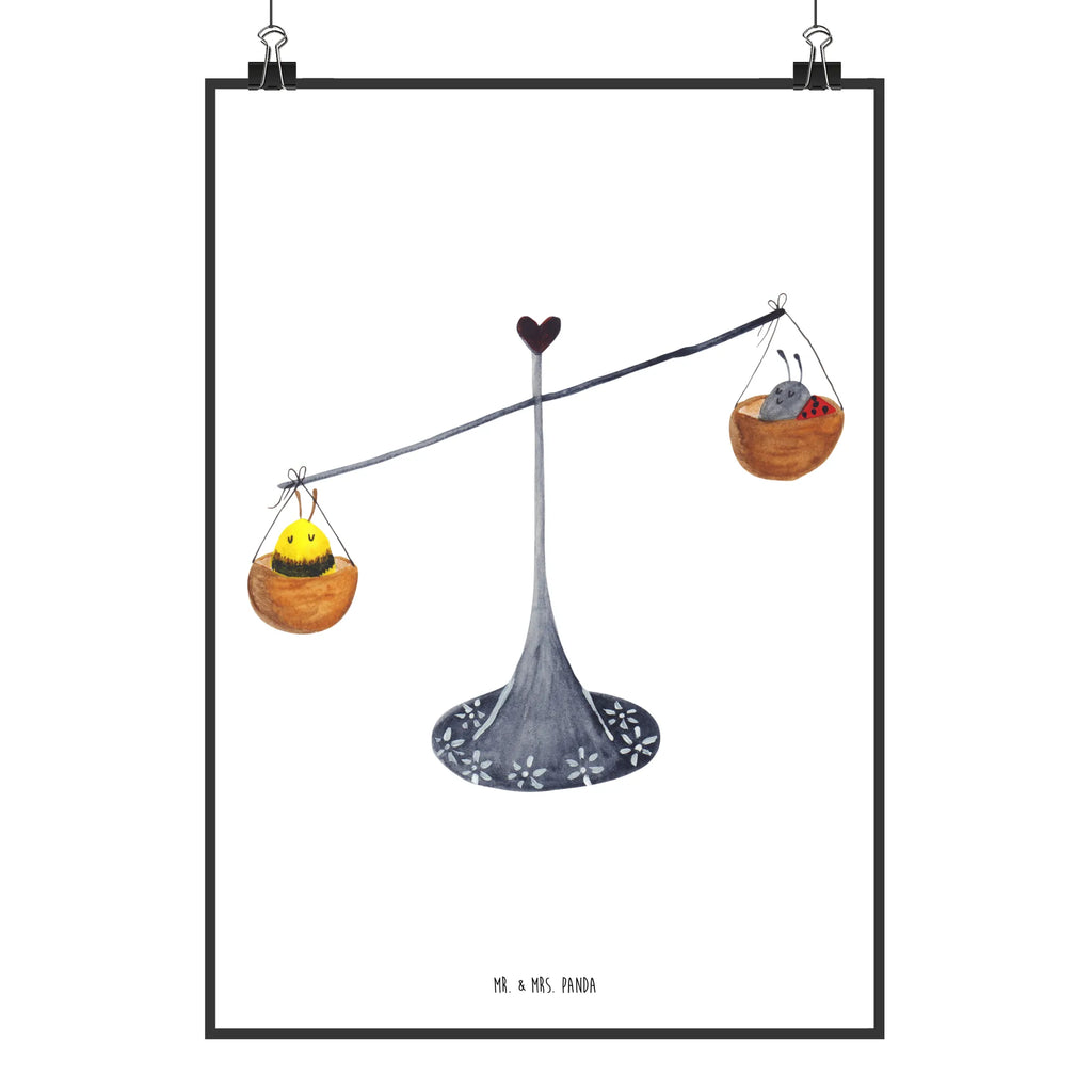 Poster Sternzeichen Waage Wanddeko Bild, Wandschmuck, Poster, grafikposter, kunstposter, wanddruck, Bild, drucke, wandkunst, Wandposter, Bild für Wand, kunst für die wand, Kunstdruck, Posterdruck, wanddeko, Wandbild, Deko Bild, kunstdruck poster, Mr. & Mrs. Panda Poster, Plakat, Wanddekoration, Designposter, Aszendent, Astrologie, Horoskop, Tierkreiszeichen, Sternzeichen, Gleichgewicht, Waage Sternzeichen, Waage, Hummel, Geschenk September, Marienkäfer, Waage Geschenk, Geburtstag Oktober, Biene, Geschenk Oktober, Geburtstag September