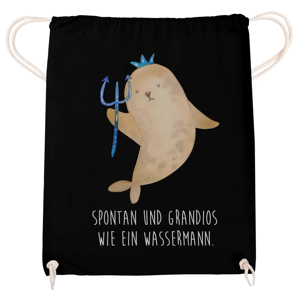 Drawstring bag Star sign Aquarius sports bag, bag, gym bag, carrier bag, hipster, jute bag, constellations, birthdays, astrology, zodiac, date of birth, month of birth, aquarius zodiac sign, merman, sea gift, gift january, birthday february, birthday january, nix, aquarius gift, gift february