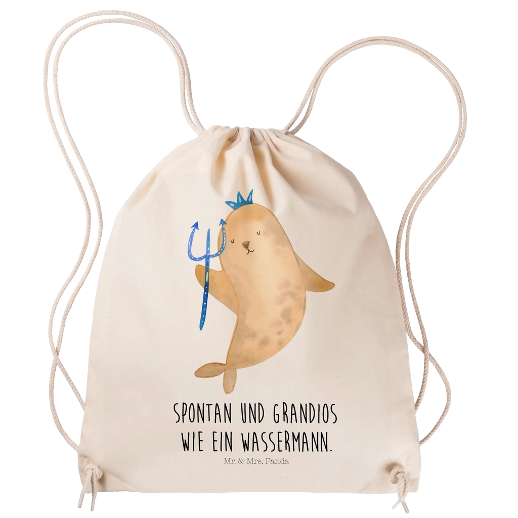 Drawstring bag Star sign Aquarius sports bag, bag, gym bag, carrier bag, hipster, jute bag, constellations, birthdays, astrology, zodiac, date of birth, month of birth, aquarius zodiac sign, merman, sea gift, gift january, birthday february, birthday january, nix, aquarius gift, gift february