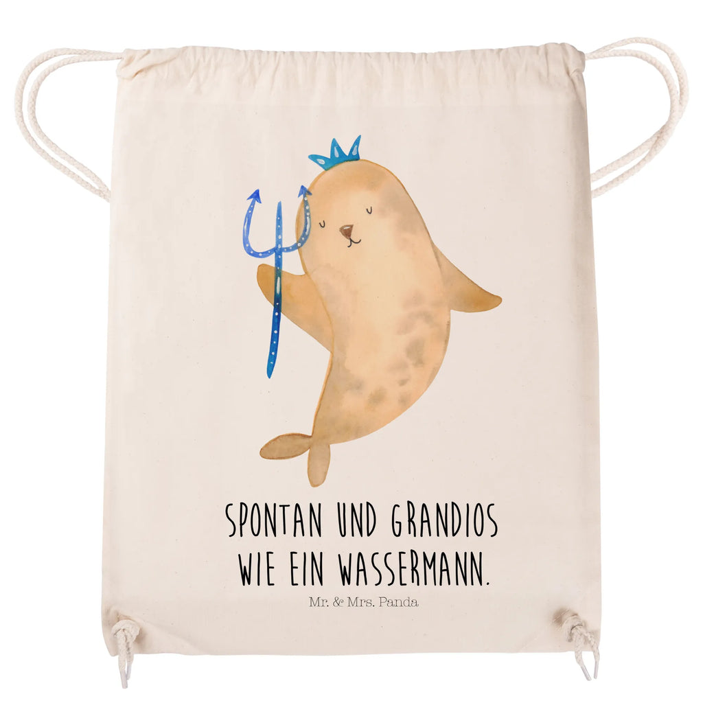 Drawstring bag Star sign Aquarius sports bag, bag, gym bag, carrier bag, hipster, jute bag, constellations, birthdays, astrology, zodiac, date of birth, month of birth, aquarius zodiac sign, merman, sea gift, gift january, birthday february, birthday january, nix, aquarius gift, gift february