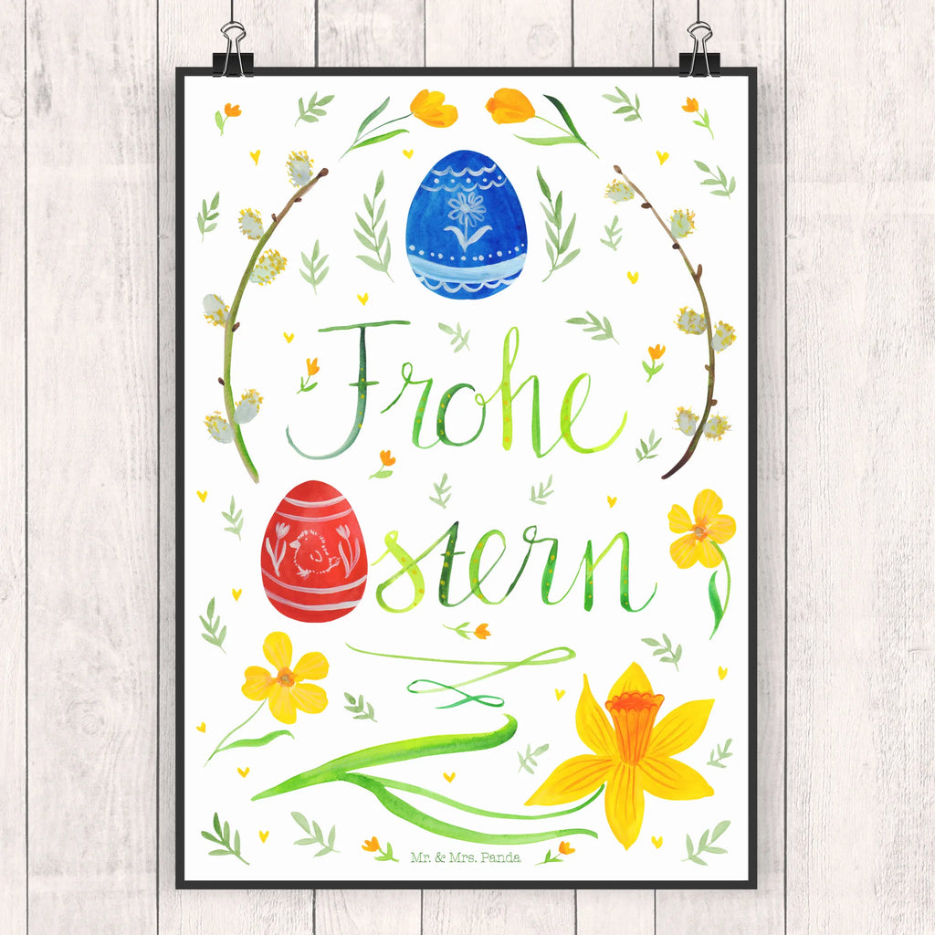 Poster Frohe Ostern Wandbild, Posterdruck, kunstdruck poster, wanddeko, Wandposter, Designposter, Wanddekoration, drucke, Plakat, Kunstdruck, Bild, wanddruck, Deko Bild, wandkunst, Wanddeko Bild, Wandschmuck, kunst für die wand, grafikposter, Bild für Wand, Poster, kunstposter, Mr. & Mrs. Panda Poster, Osternest, Osterhase, Ostern Kinder, Ostergeschenke Kinder, Ostern Geschenk, Geschenke zu Ostern, Ostergeschenke, Osterdeko, Ostern, Osterblume, Bemalte Ostereier, Frohe Ostern, Weidenkätzchen. Lettering, Osterei, Ostergrüße