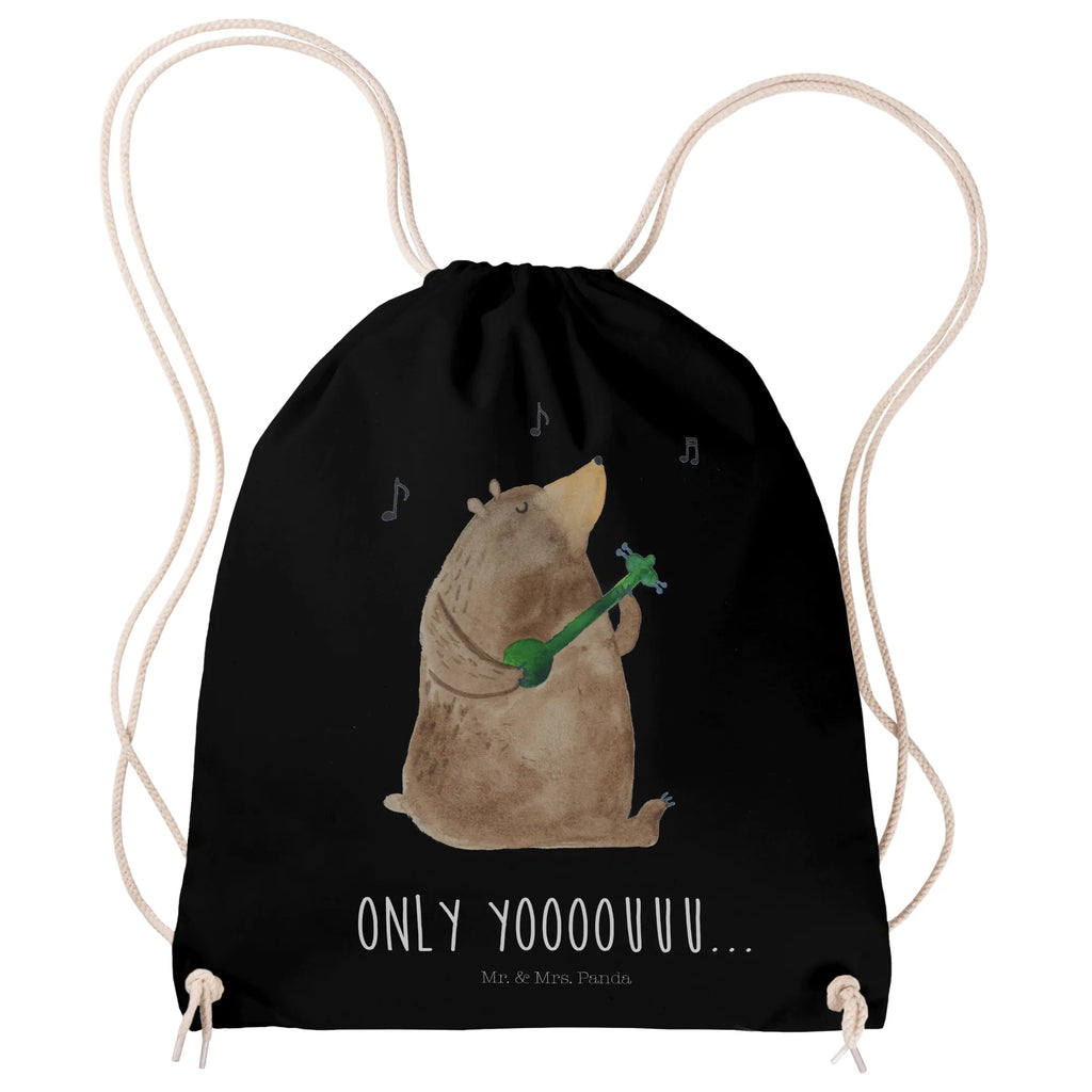 Drawstring bag bear guitar sports bag, gym bag, hipster, bag, jute bag, carrier bag, bear, teddy, teddy bear, cuddly toy