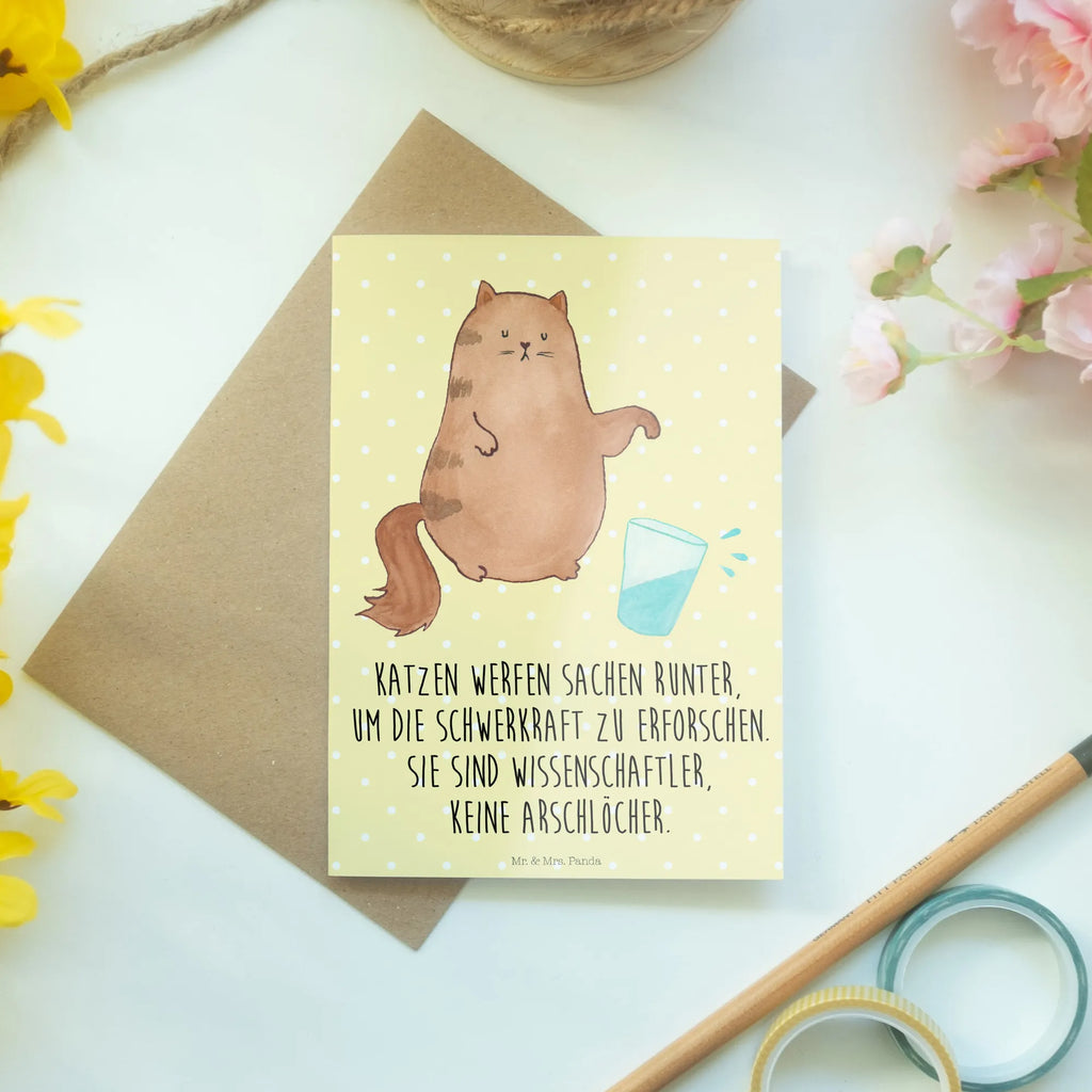 Greetings card Cat water glass Ansichtskarten, Klappkarte, Hochzeitskarte, Grußkarte, Glückwunschkarte, Karte, Einladungskarte, Geburtstagskarte, Katze, Katzenmotiv, Katzenfan, Katzendeko, Katzenfreund, Katzenliebhaber, Katzenprodukte, Katzenartikel, Katzenaccessoires, Katzensouvenirs, Katzenliebhaberprodukte, Katzenmotive, Cats, Katzenbesitzerin, Katzen, Kater, Mietze, Wasser, Katzenhalter, Glas, Cat, Haustier