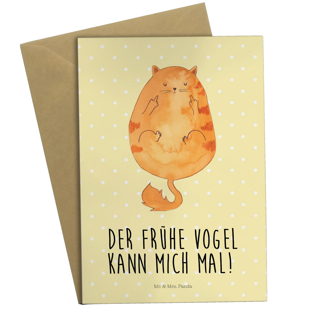 Greetings card Cat Early riser glückwunschkarten, osterkarte, vatertagskarte, firmungskarte, abiturkarte, babykarte, hochzeitskarten, Grußkarte, jubiläumskarte, neujahrskarte, genesungskarte, Beileidskarte, osterkarten, kommunionskarte, valentinstagskarte, Motivkarte, weihnachtskarten, einladungskarten, spruchkarte, Grußkarten, dankeskarten, Glückwunschkarte, Klappkarte, Katzensouvenirs, Katzenliebhaberprodukte, Katzenmotive, Katzenmotiv, Katzenfan, Katzendeko, Katze, Katzenfreund, Katzenliebhaber, Katzenprodukte, Katzenartikel, Katzenaccessoires, Mietze, Der Frühe Vogel Kann Mich Mal, Kaffee, Katzen, Morgenmuffel, Frühaufsteher, Kater
