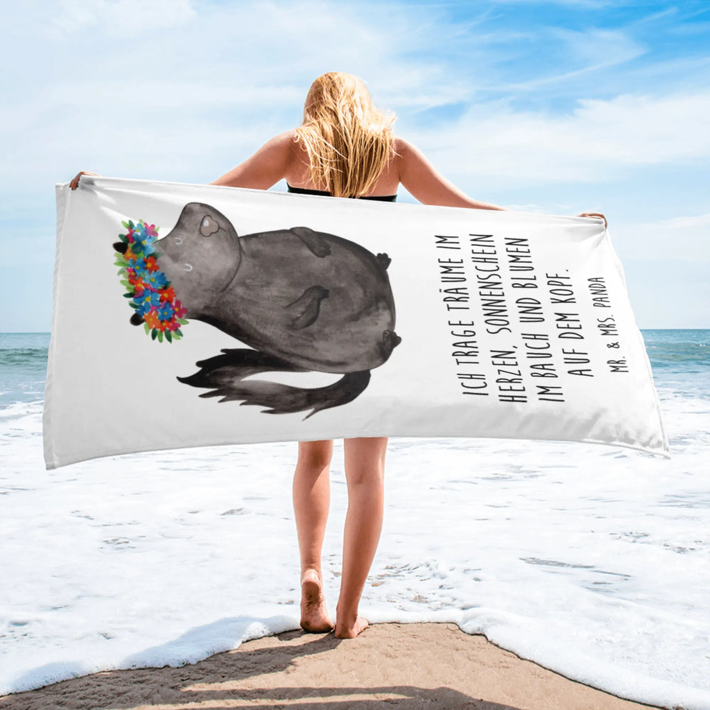 XL ręcznik kąpielowy skunks dziewczynka Stinktier, Skunk