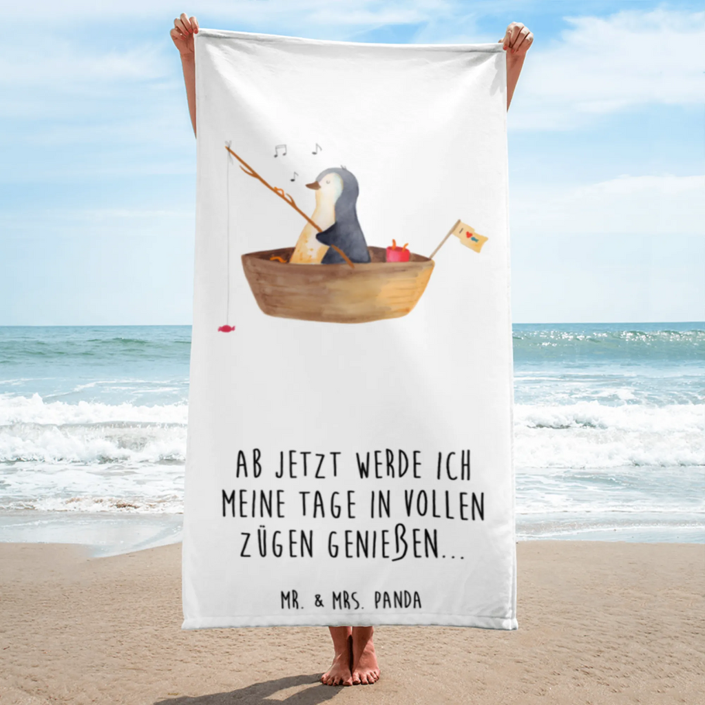XL bath towel Penguin fishing boat luxury bath sheet, spa towel, large beach towel, oversized towel, extra large swim towel, XL bath towel, Penguin, North Pole, Winter, Penguins, gift idea heartache, motivation, separation, boat, life, fishing, new start, new beginning, divorce, fishing boat, love of life, enjoy, penguins