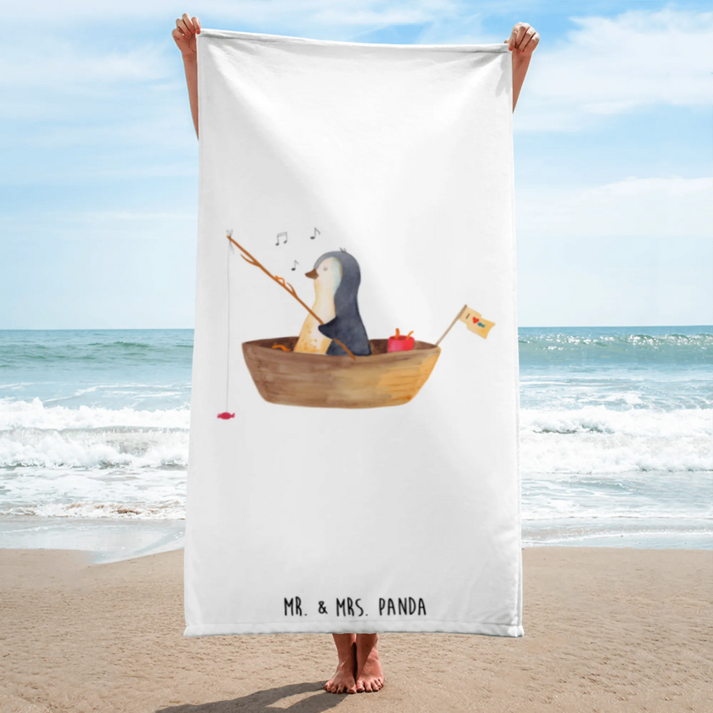 XL bath towel Penguin fishing boat luxury bath sheet, spa towel, large beach towel, oversized towel, extra large swim towel, XL bath towel, Penguin, North Pole, Winter, Penguins, gift idea heartache, motivation, separation, boat, life, fishing, new start, new beginning, divorce, fishing boat, love of life, enjoy, penguins