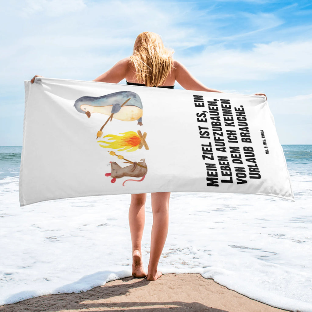 XL ręcznik kąpielowy pingwin ognisko Pinguin