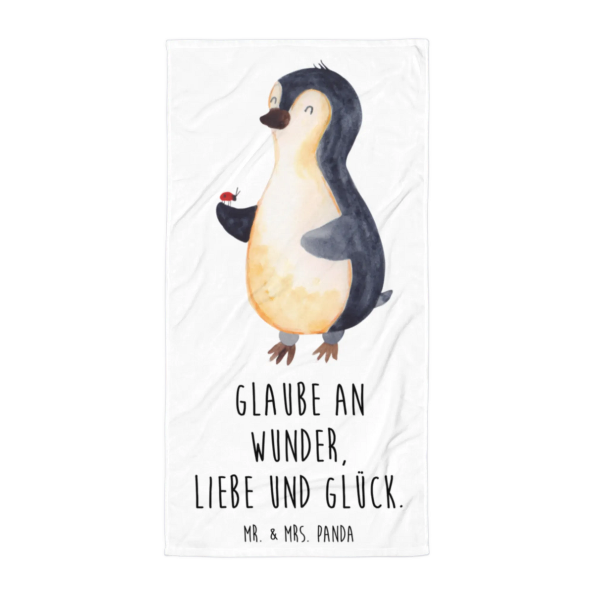 XL bath towel Penguin ladybug