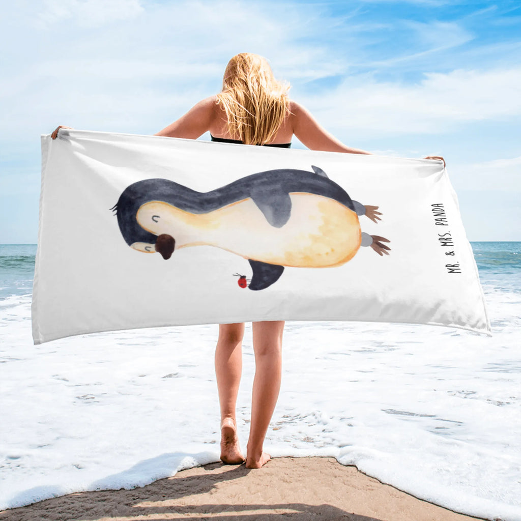 XL bath towel Penguin ladybug oversized towel, XL bath towel, extra large swim towel, spa towel, large beach towel, luxury bath sheet, Penguin, North Pole, Winter, Penguins, joy of life, love, happiness, joy, ladybird, penguins, wonder