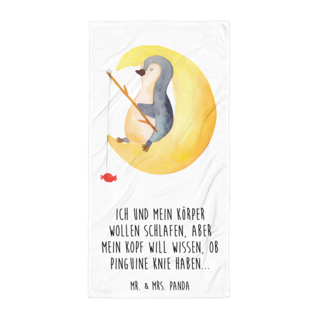 XL bath towel Penguin moon luxury bath sheet, spa towel, extra large swim towel, oversized towel, large beach towel, XL bath towel, Penguin, North Pole, Winter, Penguins, bedroom, night's rest, sleep, guest room, insomnia, penguins, falling asleep, saying