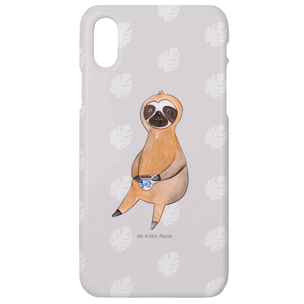 Etui na iPhone 10 Leniwiec kawa Handy, Handycover, Iphone 10, Iphone X, Handy Case, Cover, Handyhülle, Hülle, Faultier, Faultier Deko, Faultier Geschenk, faul, Coffee, Erster Kaffee, Frühaufsteher, Kaffeegetränk, Morgenmuffel, Genießer, Kaffee, Kaffeetasse, Faultiere, Lieblingstier