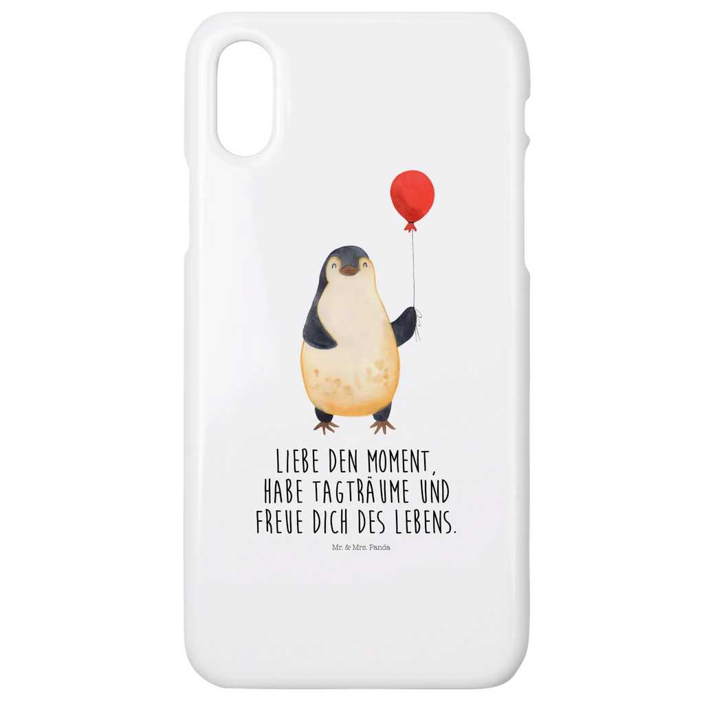 Etui na iPhone 10 pingwin balon Handycover, Hülle, Handyhülle, Cover, Handy Case, Iphone 10, Iphone X, Handy, Pinguin, Pinguine, Glück, Tagträume, Beste Freundin, Neues Leben, Neustart, Geschenkidee, Liebe, Motivation, Luftballon, Geschenk Freundin, Lebenslust